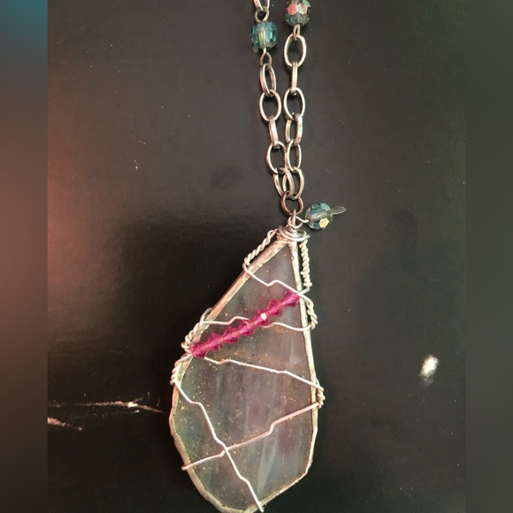 Handmade Necklace Fairy Wing - Picture 3 of 4